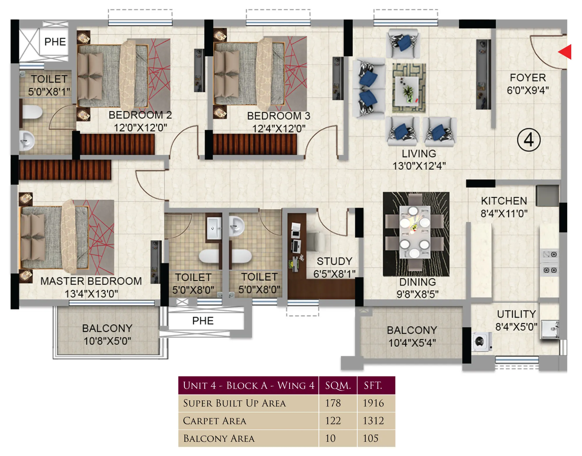 Unit 4 Block A Wing 4