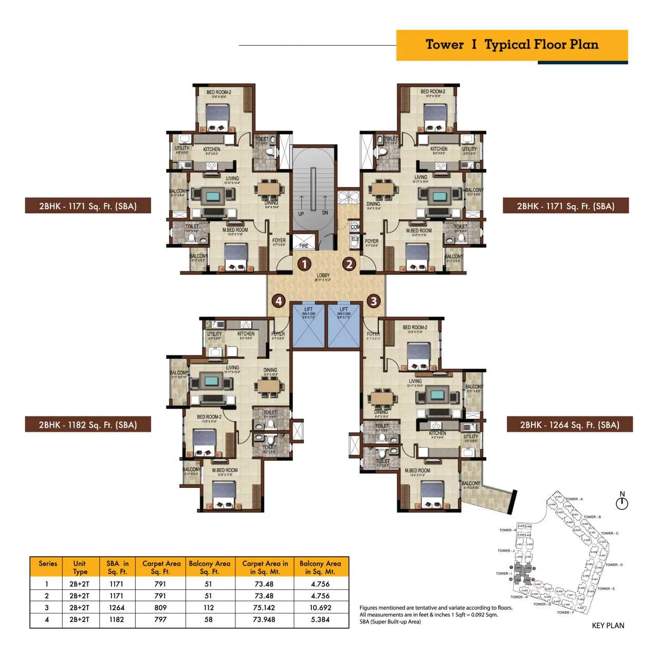 TOWER-I-TYPICAL-FLOOR-PLAN